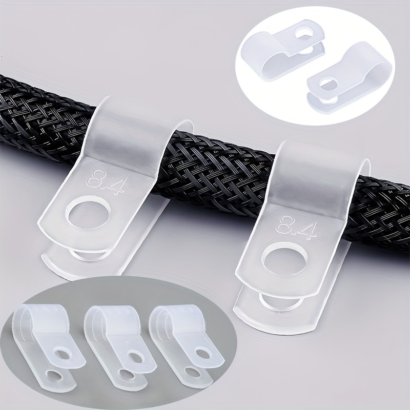 Serre-câble Blanc En Nylon De Type U3.3, U5.2, R5.3, R6.4, R8.4, R10.4,  Pince De Fixation De Câble, Boucle De Fil En Plastique, Serre-câble, 120  Pièces - Temu Canada