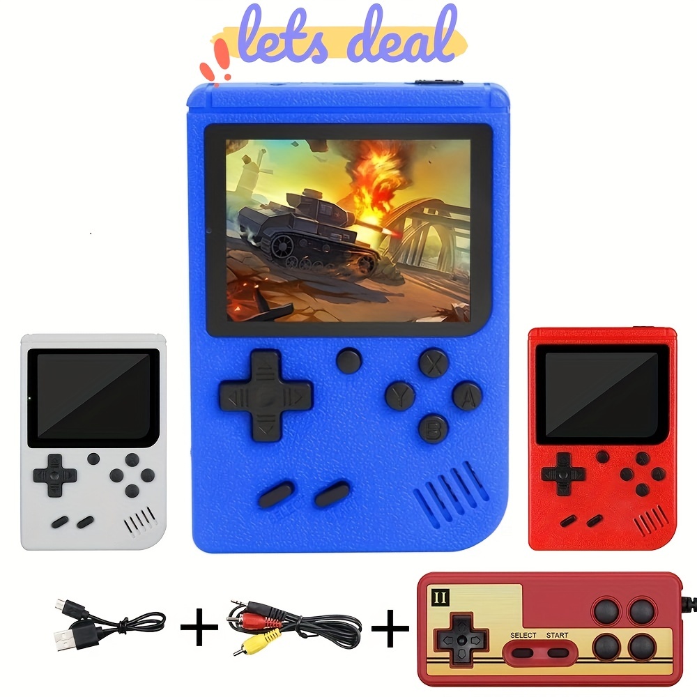 Mini Handheld Video Game Consoles para Crianças, Portáteis 2 Jogadores, 400  Jogos em 1, Tela HD Colorida, Caixa de Jogo, Presente para Crianças -  AliExpress