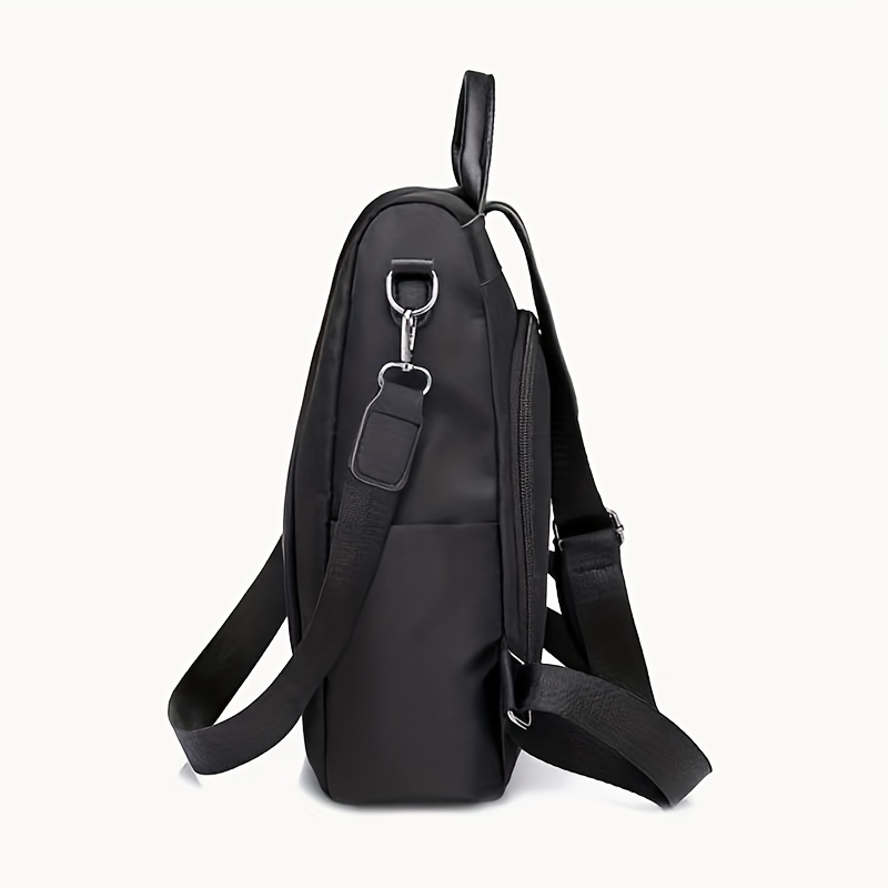 Minimalist Casual Zipper Backpack Lightweight Solid Rucksack