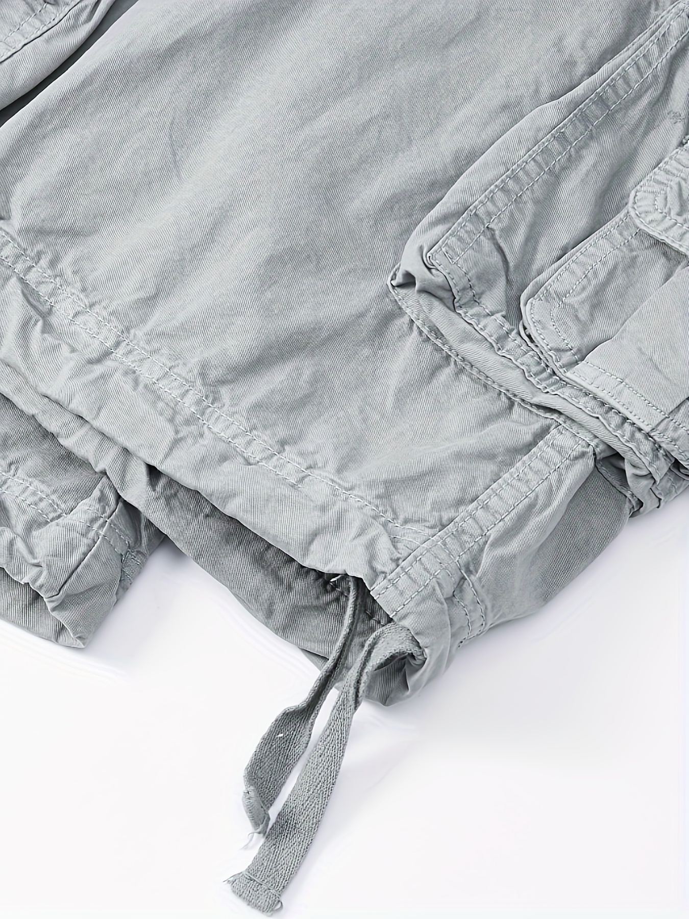Solid Cotton Breathable Men's Cargo Short Pants Lightweight - Temu