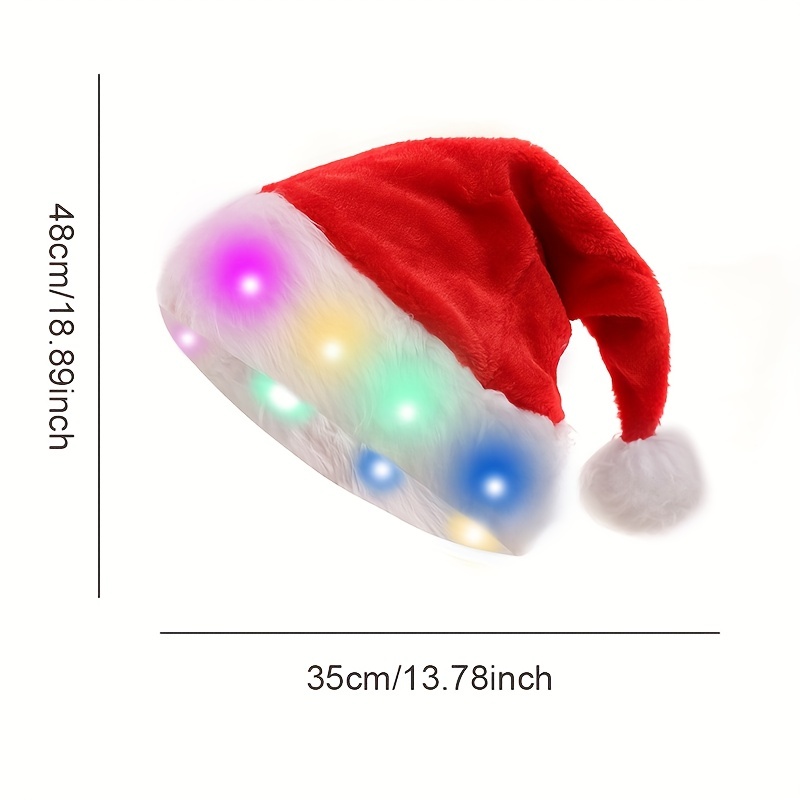 Led light up on sale santa hat