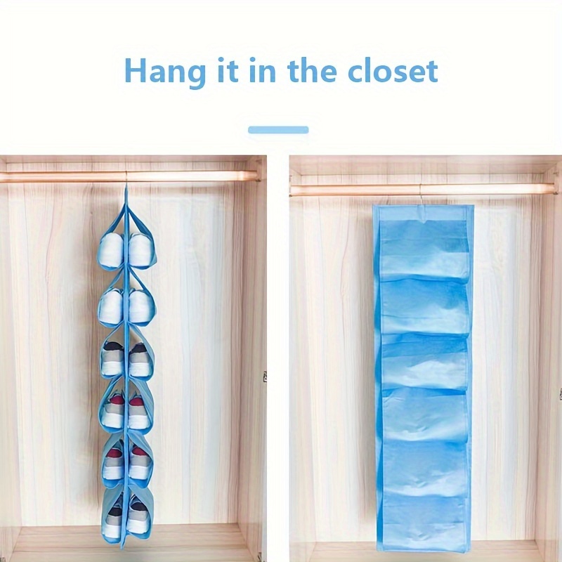 Hanging Double side Shoe Storage Bag Grids Durable Underwear - Temu