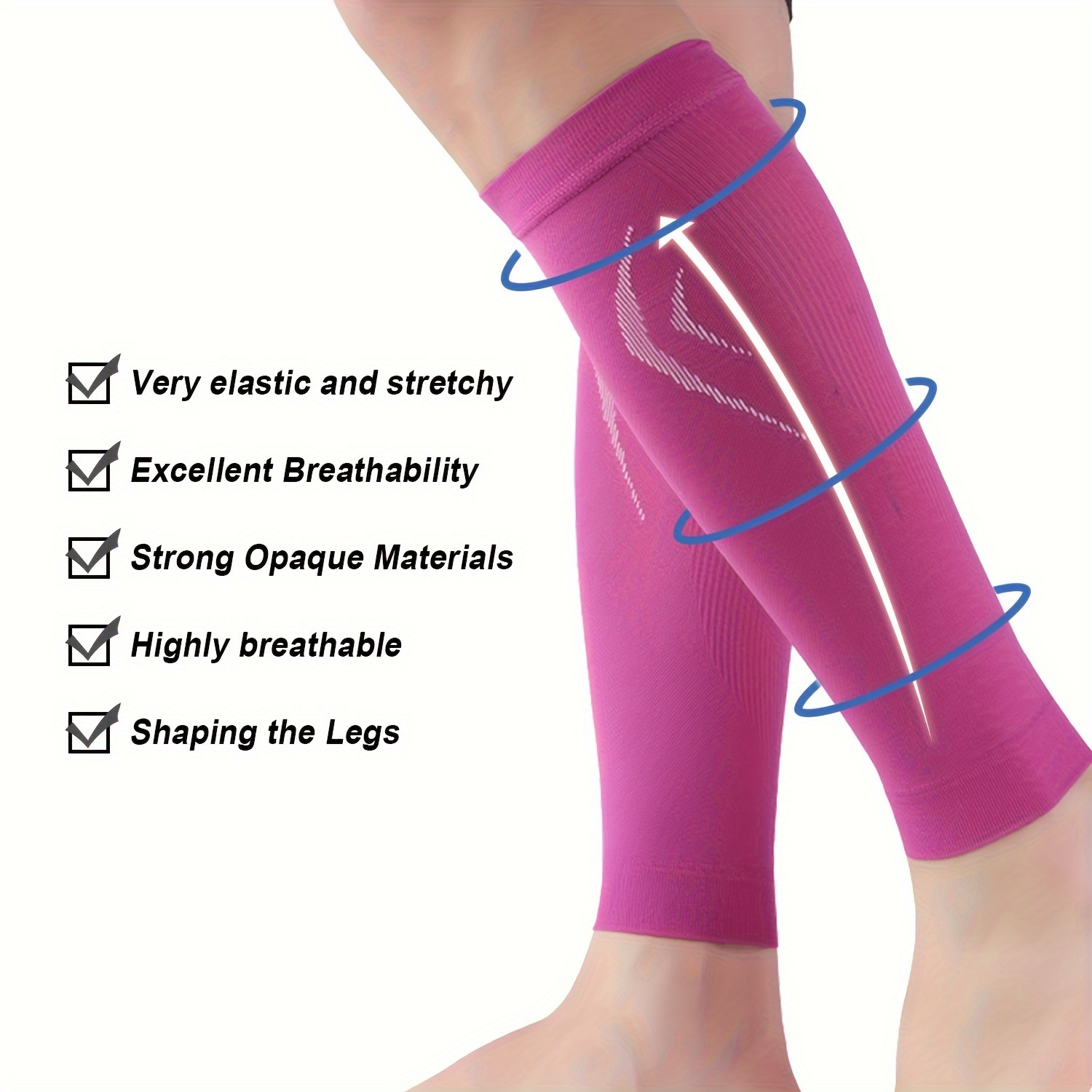 Attrezzo - Medical Calf Support Leg Brace Compression Socks For Splints, Varicose  Veins, Lymphedema, Running 