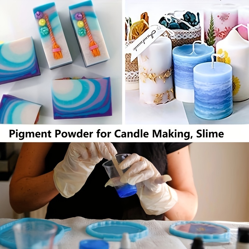 Mica Powder Pigments 12 Colors 0.35oz/bottle Epoxy Candle Making Dyes Soap  Making Colorant Set Safe For DIY Art Crafts Candle Making, Painting, Epoxy