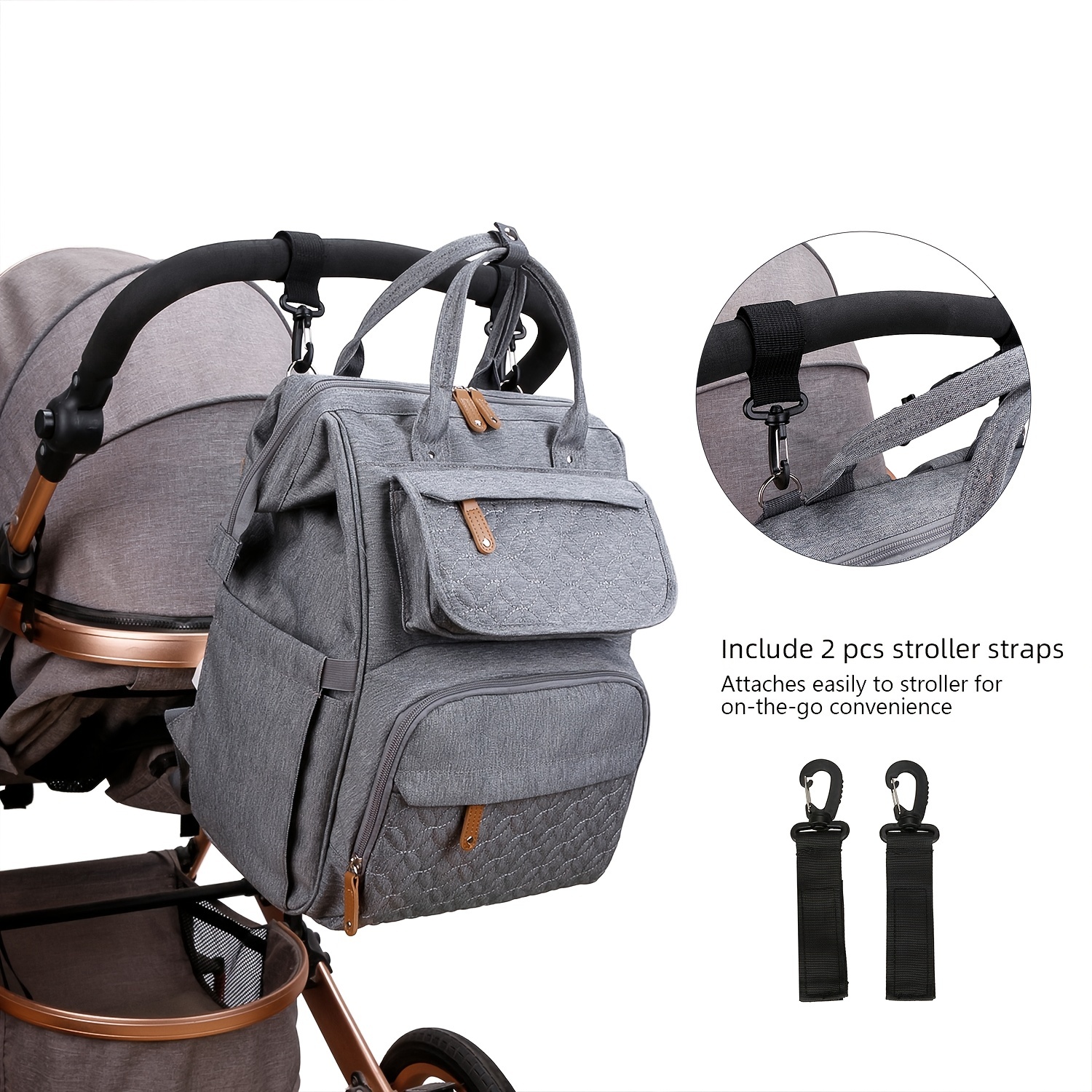 Waterproof Travel Baby Stroller Bag Nappy Backpack