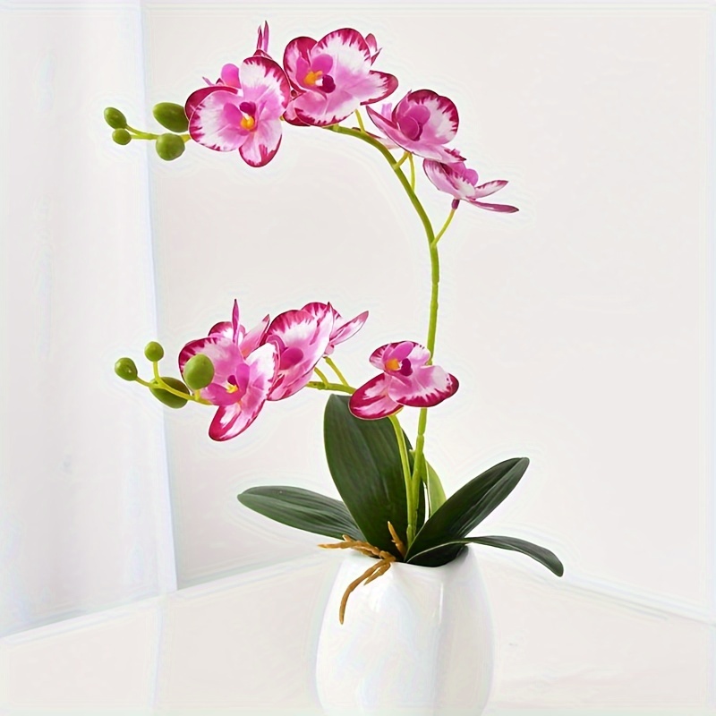 Orquideas artificiales phalaenopsis con maceta