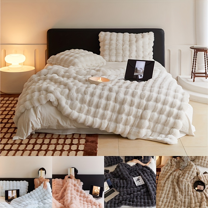 1 teilige Bettdecke Einfarbige Decke Warme Gemütliche Weiche