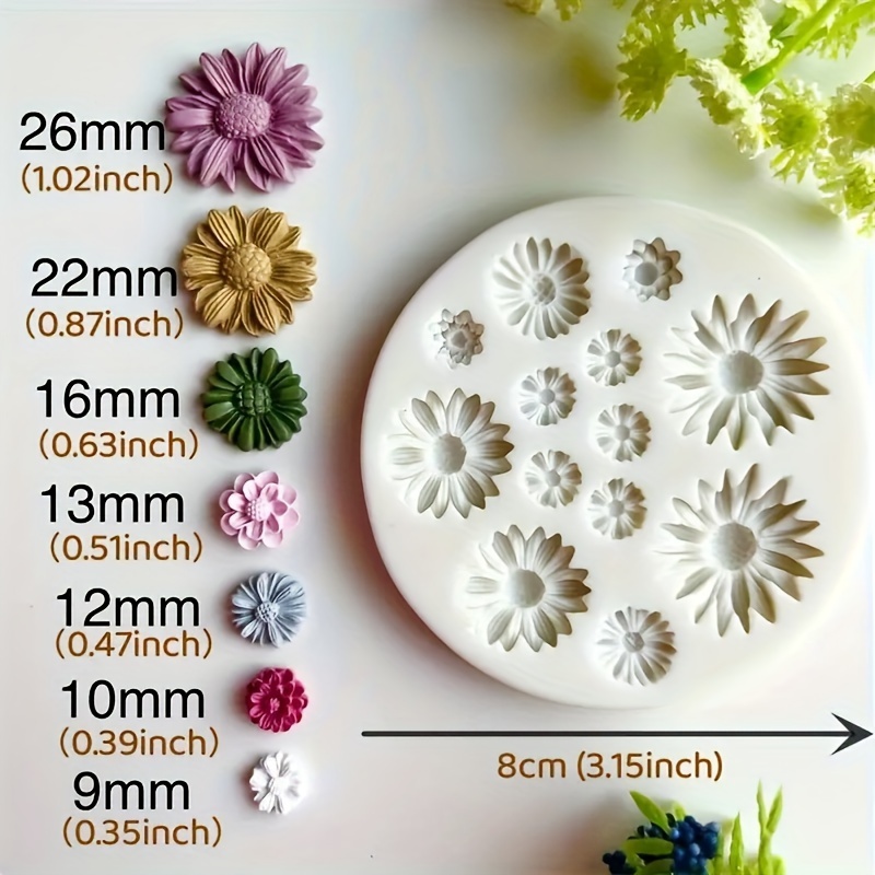 3D Silicone Flower Mold for Cake Soap Molds Silicone Flower Soap Mold Form  Chocolate Cake Mold Handmade DIY Cake Fondant Decoration Soap Making