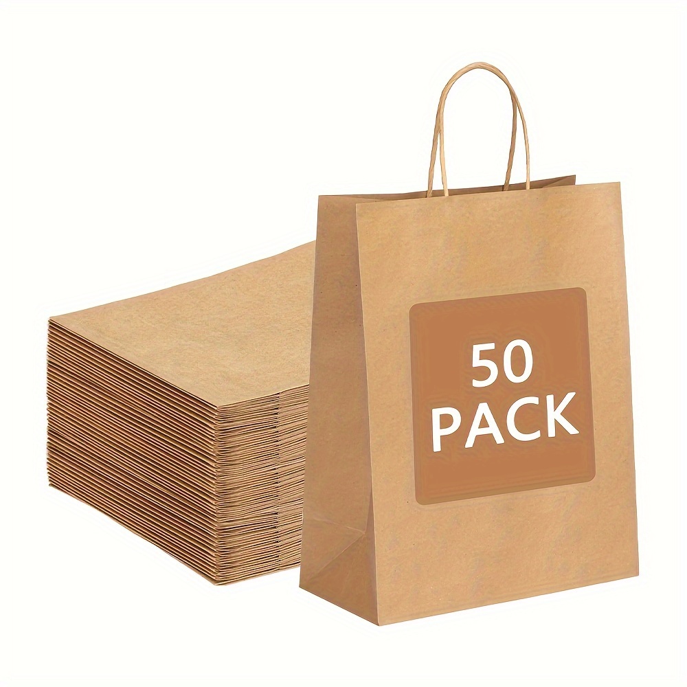 Brown Kraft Paper Bags Small Paper Bags Gift Bags With - Temu