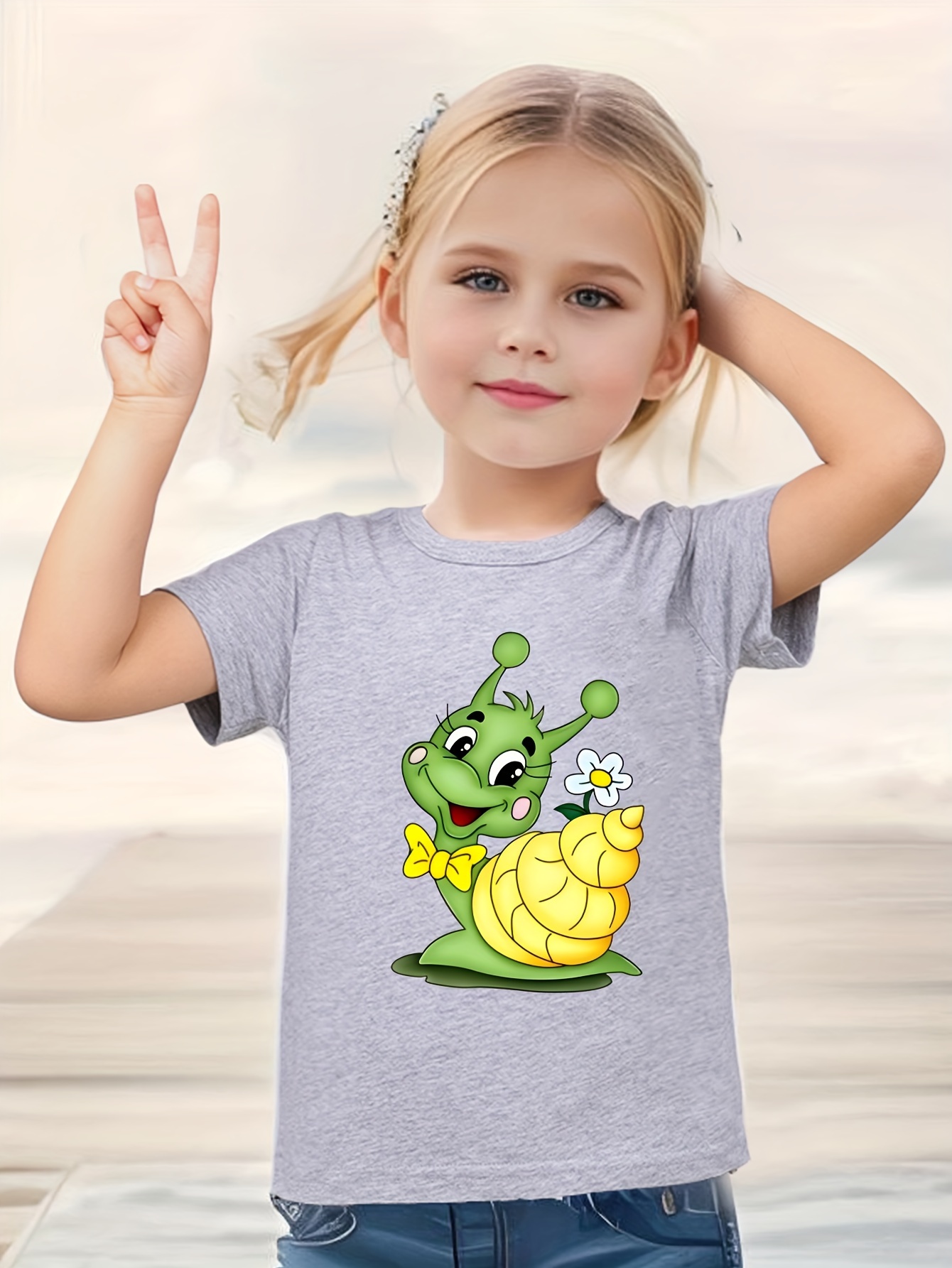 camiseta cortas estampado lindo dibujos Temu Peru