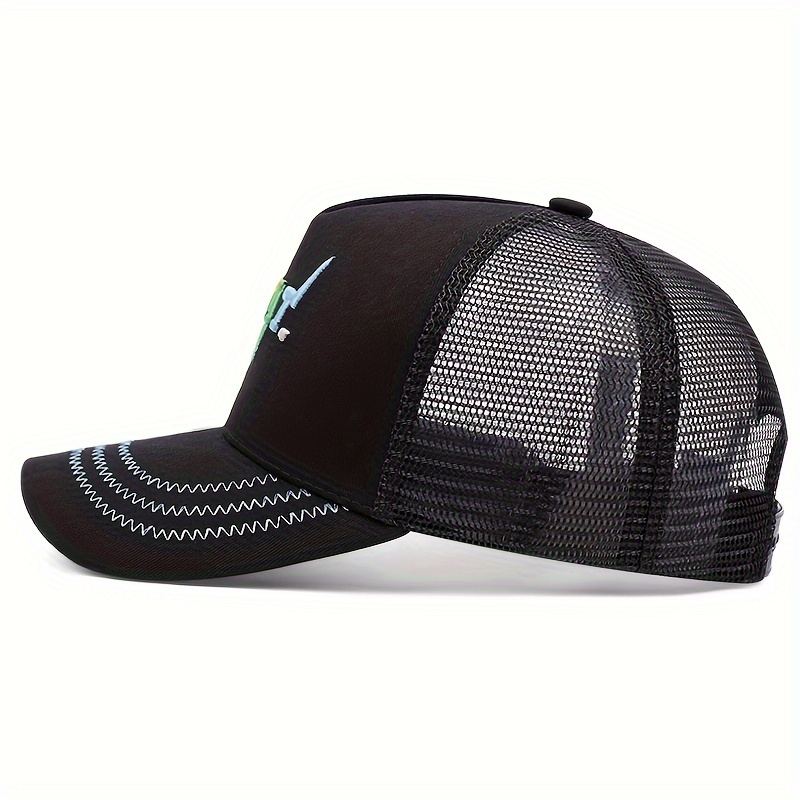 GOAT Embroidery Trendy Baseball Cap Hip Hop Breathable Mesh Trucker Hats  Lightweight Adjustable Sun Hat For Women & Men