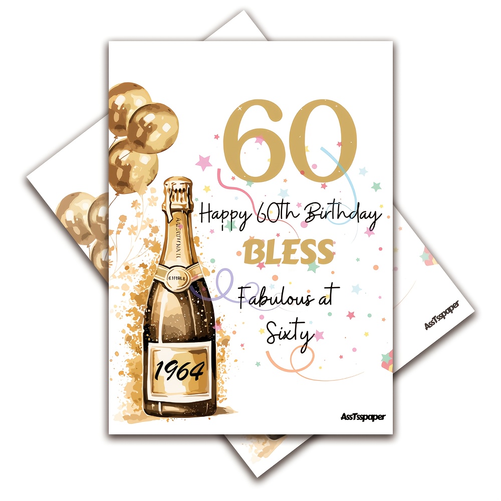 Feliz 60 Cumpleaños - Libro de visitas: Decoración para el 60 cumpleaños –  Regalo originale para hombre y mujer - 60 años - Libro de firmas para  y