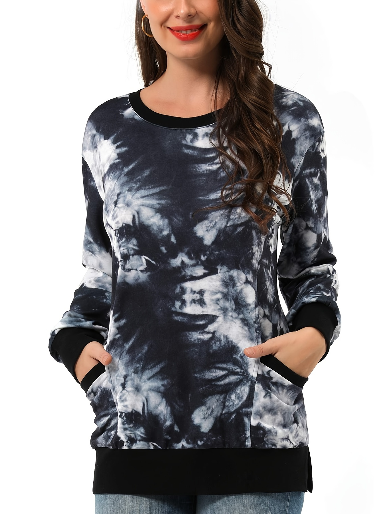 Green tea cheap tie dye sweatshirt