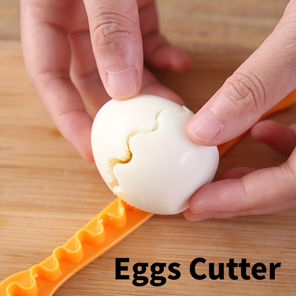 Egg Cracker Topper Cutter Set para huevos cocidos suaves Separador