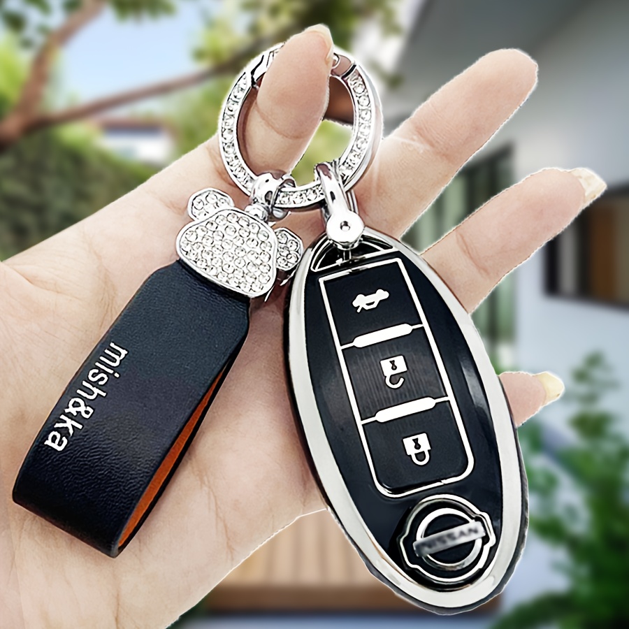 Autoschlüssel Hülle für Nissan Qashqai, X-Trail Schlüsselanhänger Hülle.  NISSAN Zubehör, Geschenke für Autoliebhaber. - .de