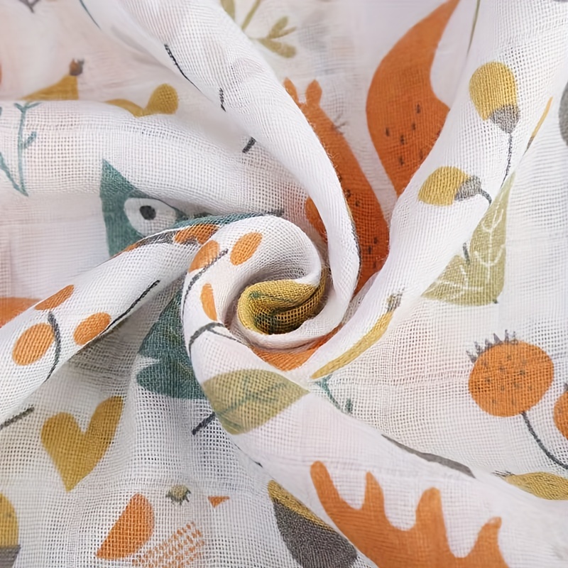 100% Cotton Soft Baby Swaddle Blanket, Stroller Towel