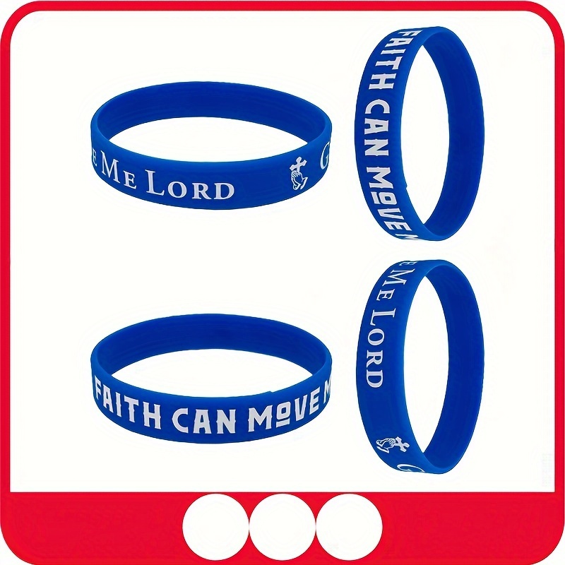 Colorful Slogan Silicone Bracelet Wristband