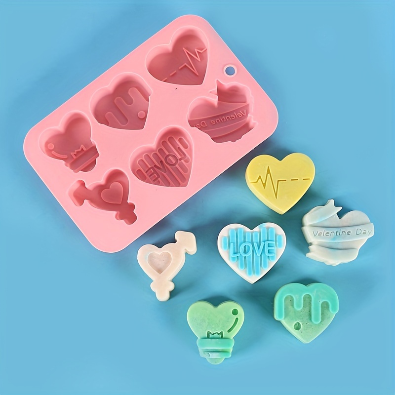 Heart Shaped Silicone Mold 6 Cavity