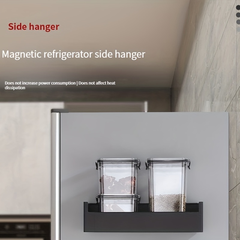 1pc Magnetischer Küchenkühlschrankseitenlagerungshalter, Punch