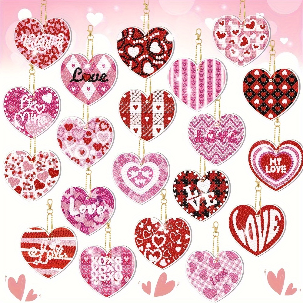 Heart Felt Stickers Valentine's Day Heart Scrapbook Stickers Love Shape  Heart Self-Adhesive Stickers for DIY Valentine's Day Anniversaries Party  Favor Wedding, 2 Colors