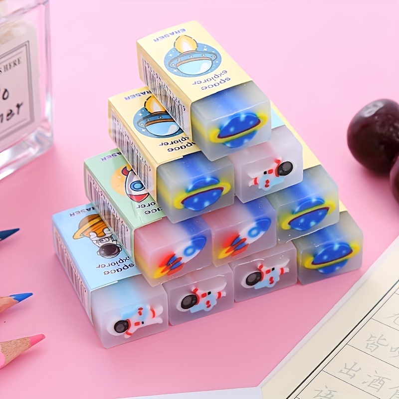 Creative Cartoon Eraser Less Crumbs Painting Can Cut Eraser - Temu