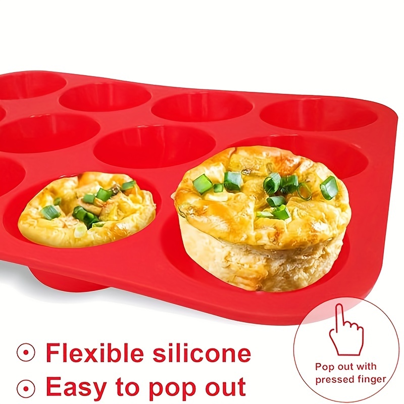 Silicone Muffin Pan 12 Cup Regular Silicone Paper Cupcake Temu