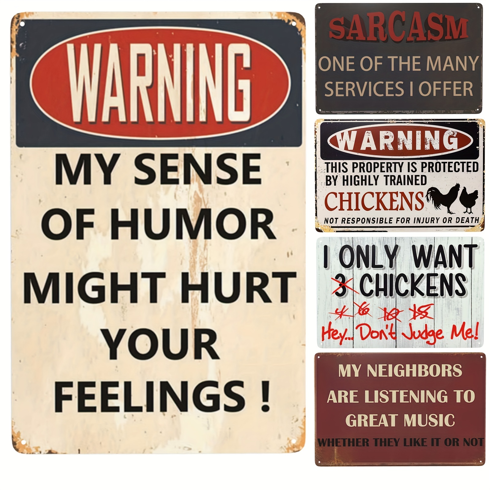 warning sarcasm sign