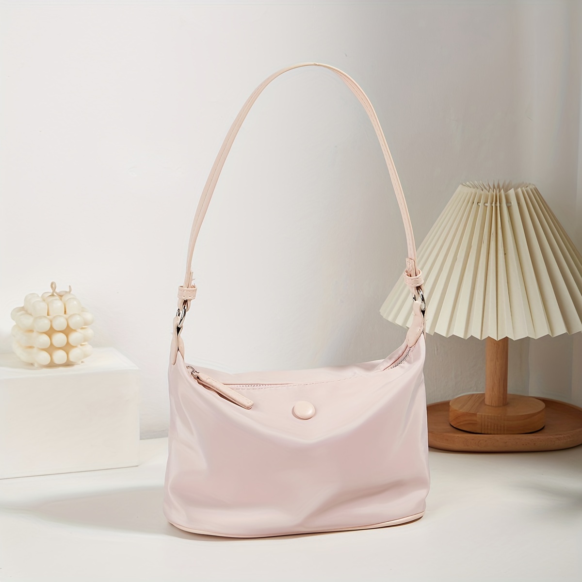 

Mini Fashion Shoulder Bag, Solid Color Underarm Bag, Women's Trendy Handbag & Hobo Purse