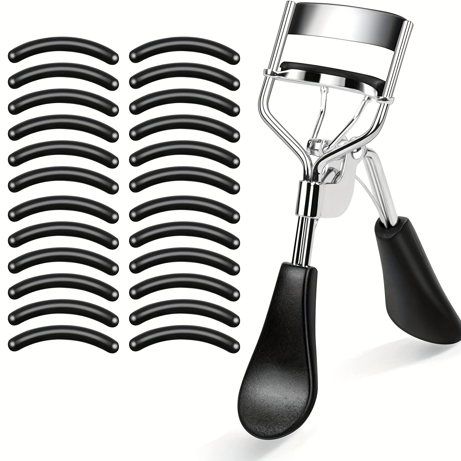 

Eyelash Curler, Lash Curler With 10 Extra Silicone Pads, Beauty Makeup Tool With Comfortable Handle Fits All Eye Shapes