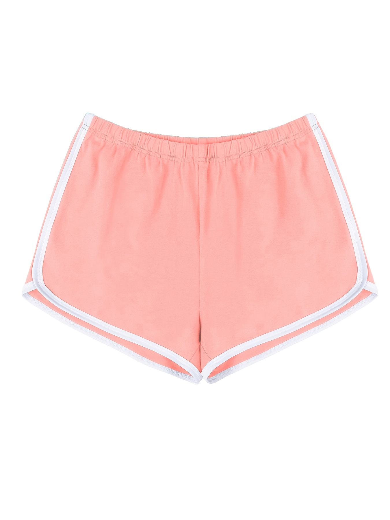 Yoga Basic Space Dye Wide Waistband Sports Shorts Pink Shorts