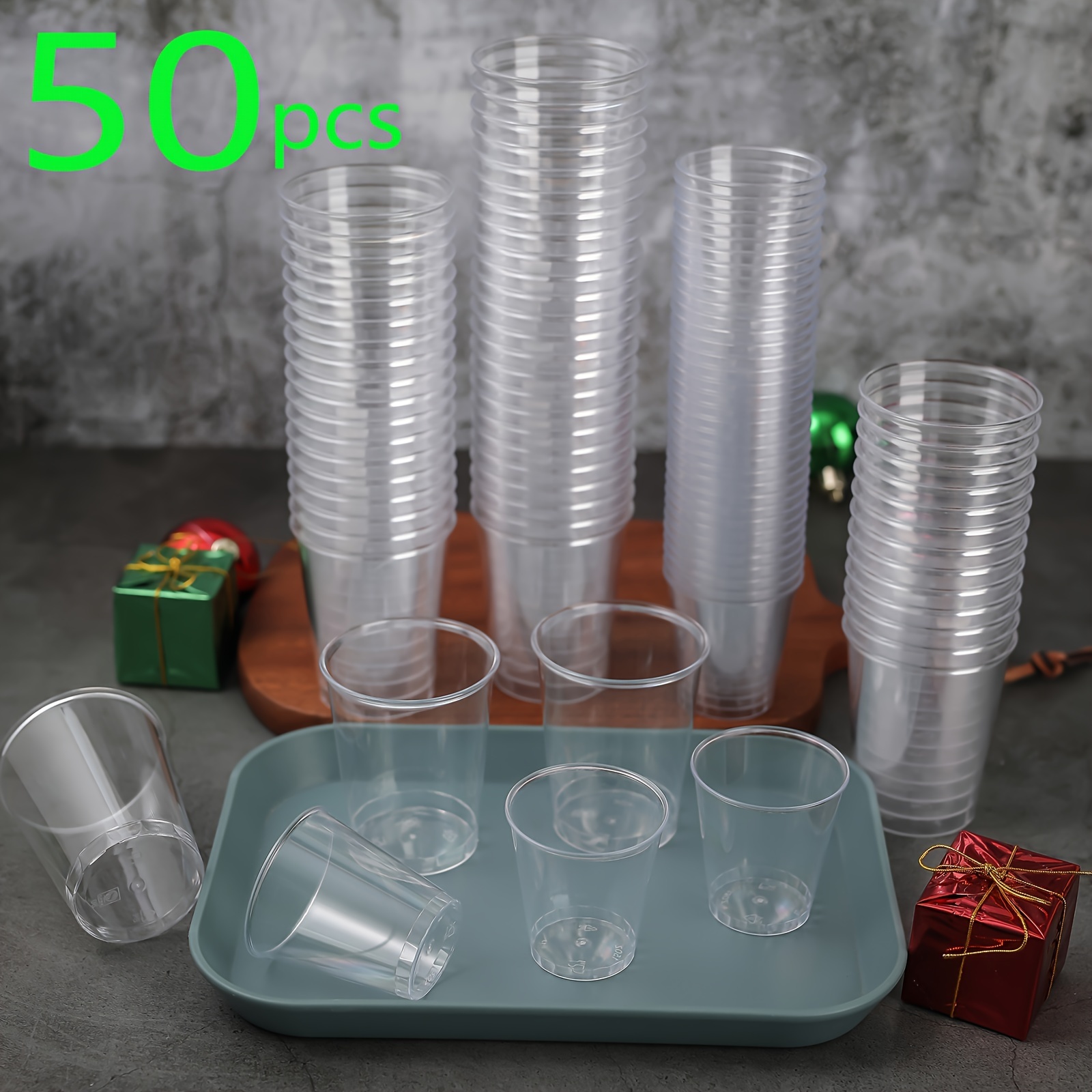 50pcs Transparent Disposable Mouthwash Cups, Simple Toothbrush Cup, Plastic  Gargle Cup, Mini Bathroom Mouthwash Cups, Bathroom Accessories
