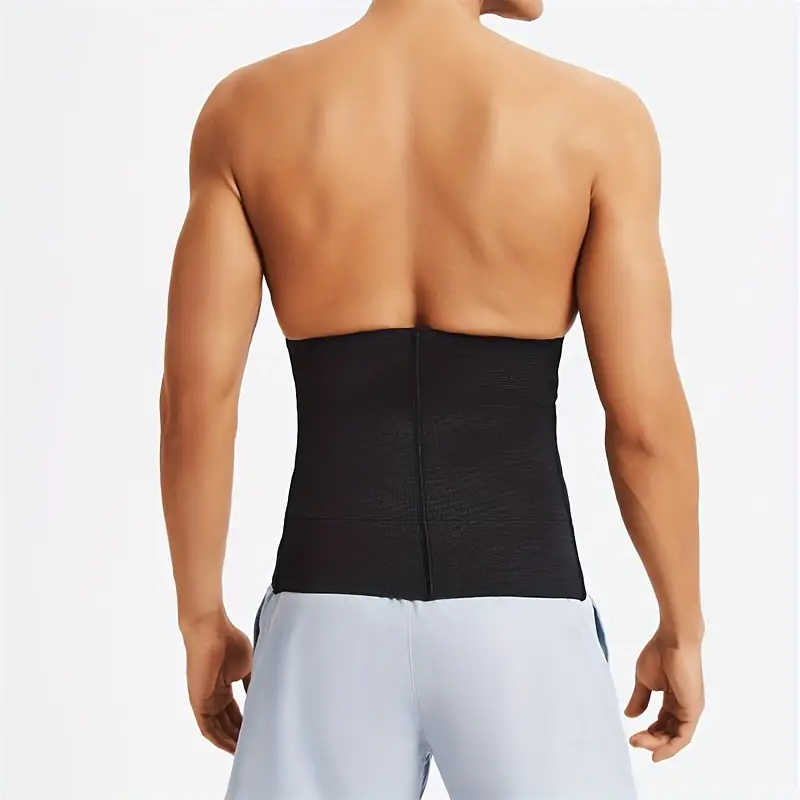 Three piece Plus Size Men's Bodysuit Shaping Waistbelt - Temu