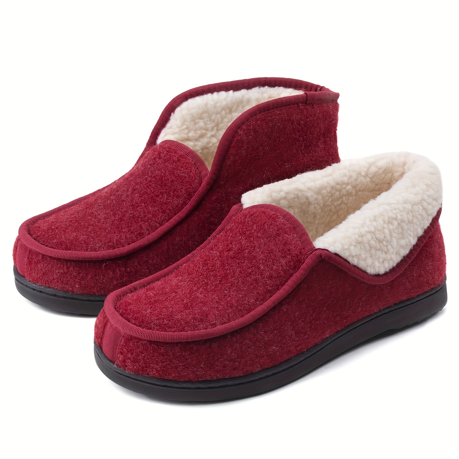 Women's Fleece Liner Indoor Slippers Solid Comfort Shoes