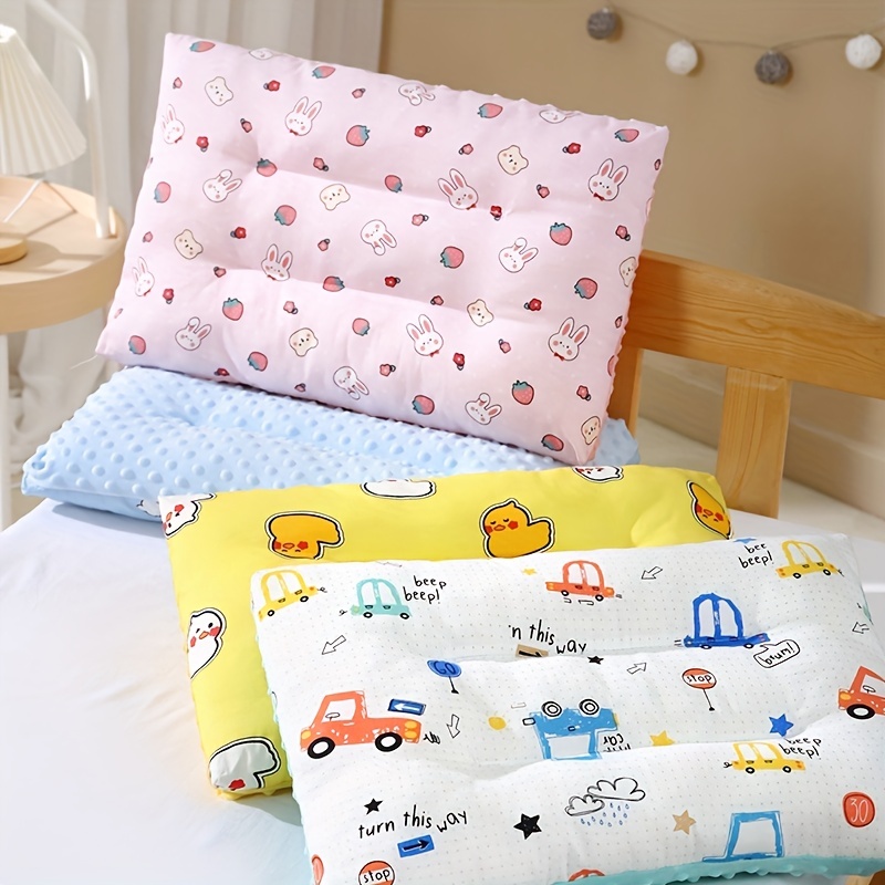 Almohada para niños pequeños, niños pequeños y niñas, pequeña mini siesta  de espuma viscoelástica suave de 13 x 18 pulgadas, almohada para dormir y