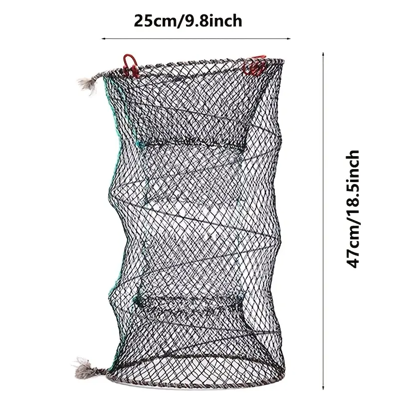 Foldable Three-Layer Shrimp Trap for Crab, Eel, Shrimp and Fish - Perfect  for Outdoor Camping and Fishing