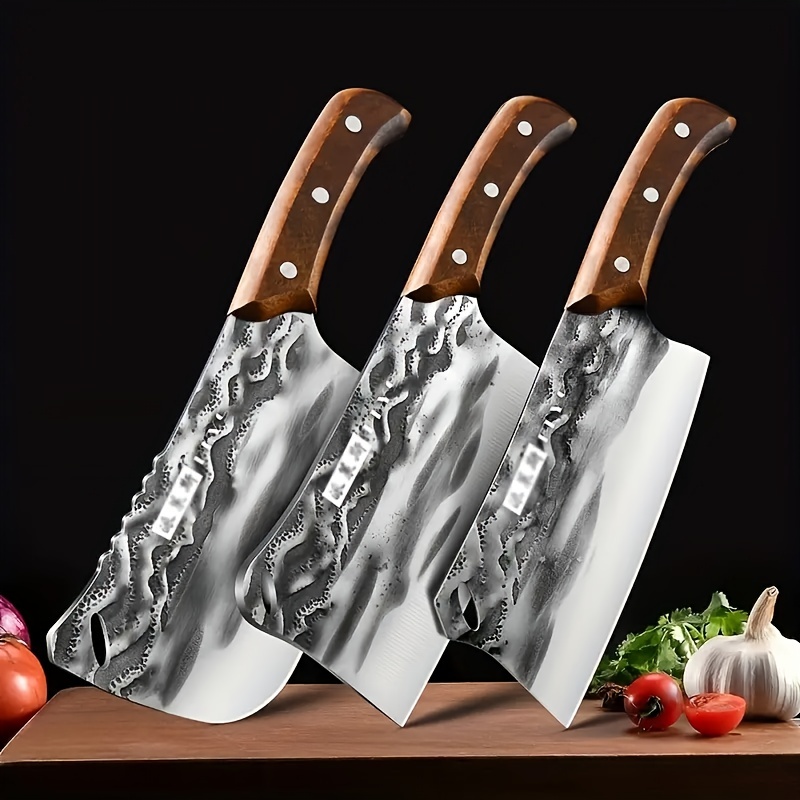 Forged kitchen knife household stainless steel meat cleaver small and  lightweight women's slicing knife chef's knife
