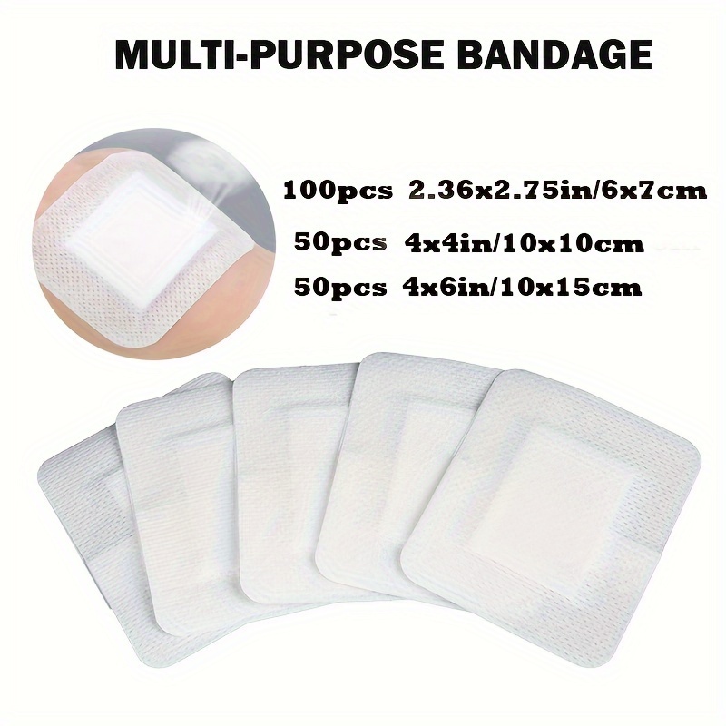 Waterproof Adhesive Island Dressing, Sterile Wound Dressing, Breathable  Gauze Pads, Latex Free Bandages,20Pcs/Pack,2 Pack 