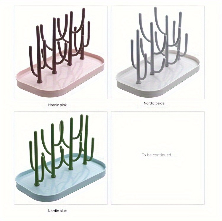 cactus bottle drying rack multifunctional bottle water cup drain rack detachable bottle rack details 3