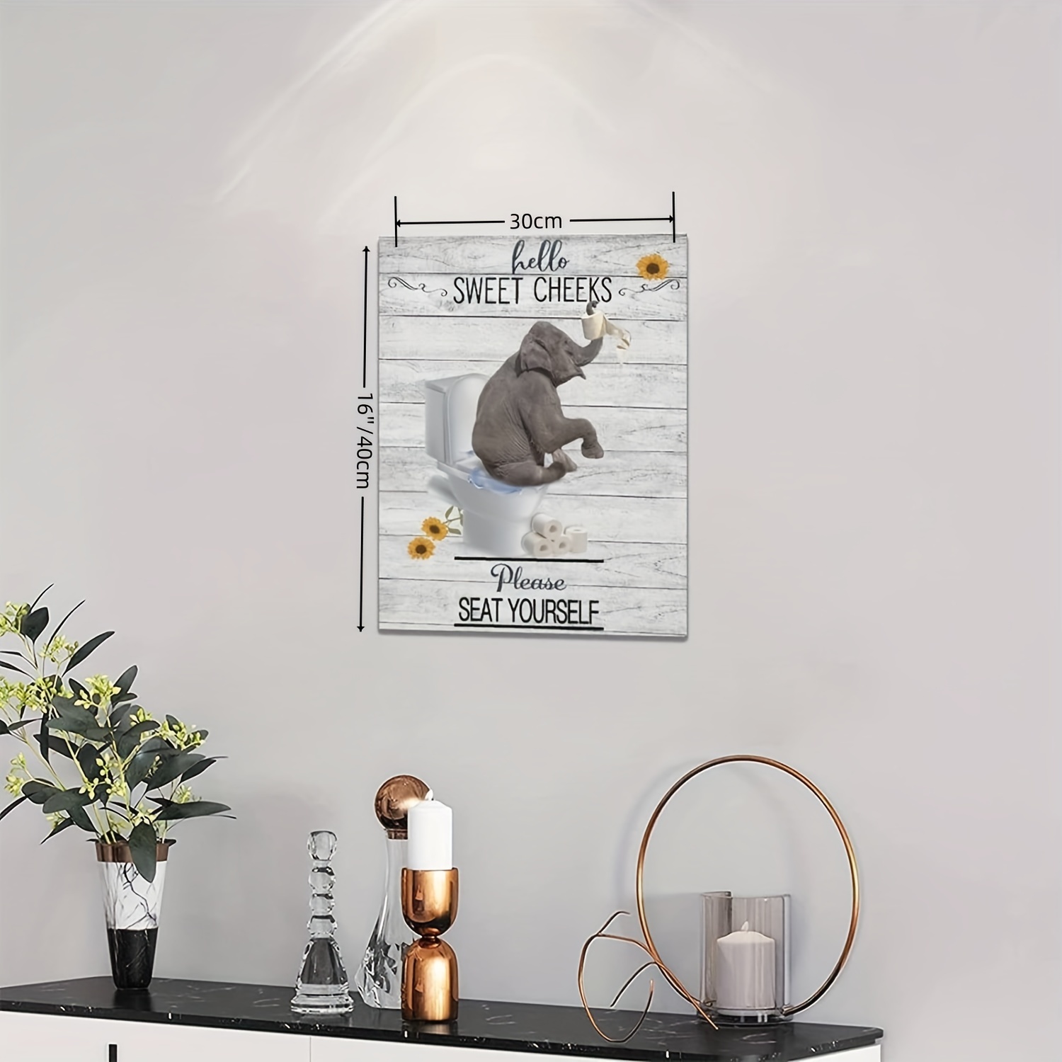  A.Monamour Wandteppiche Wanddekor Ein Elefant Im Zimmer Fenster  Lustiges Tier Thema Bild Stoff Wandtuch Wandbehang Wandkunst Wandbilder für  Schlafzimmer Schlafsaal Wohnzimmer 102x153cm