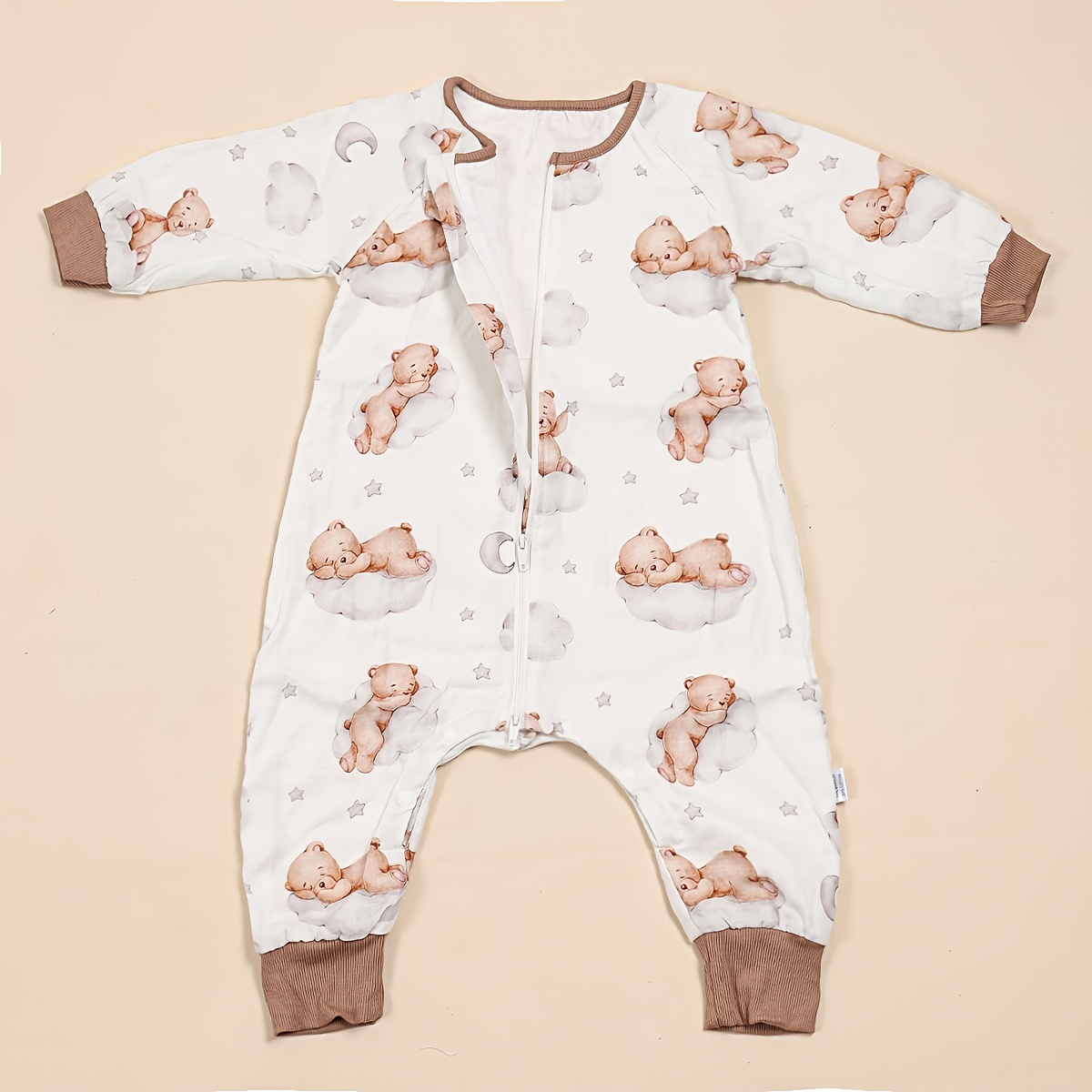 Digital Print Bamboo Long Sleeve Sleeping Bag for Babies