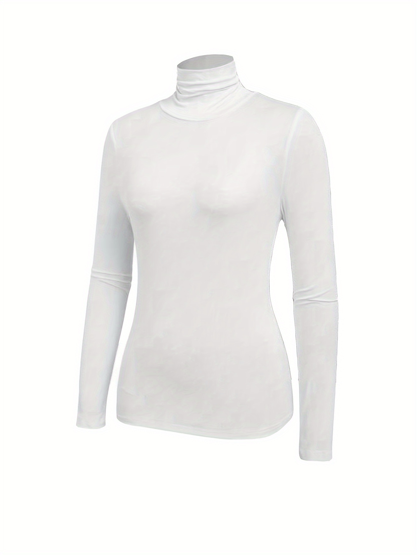 White Turtleneck Plus Size