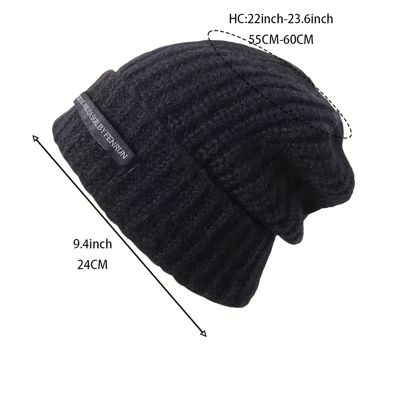 Bonnet en tricot d'hiver pour femme. Silk Satin Lined Chunky Cap Doux  Stretch Cable Tricot Guerre