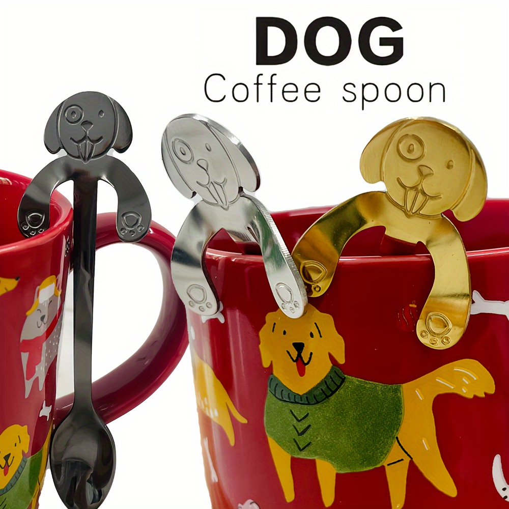 Coffee Bar Accessories - Coffee Spoon Rest with Engraved Coffee Spoon,  Coffee Bar Decor for Home Office Coffee Station, Cute Coffee Spoon Holder