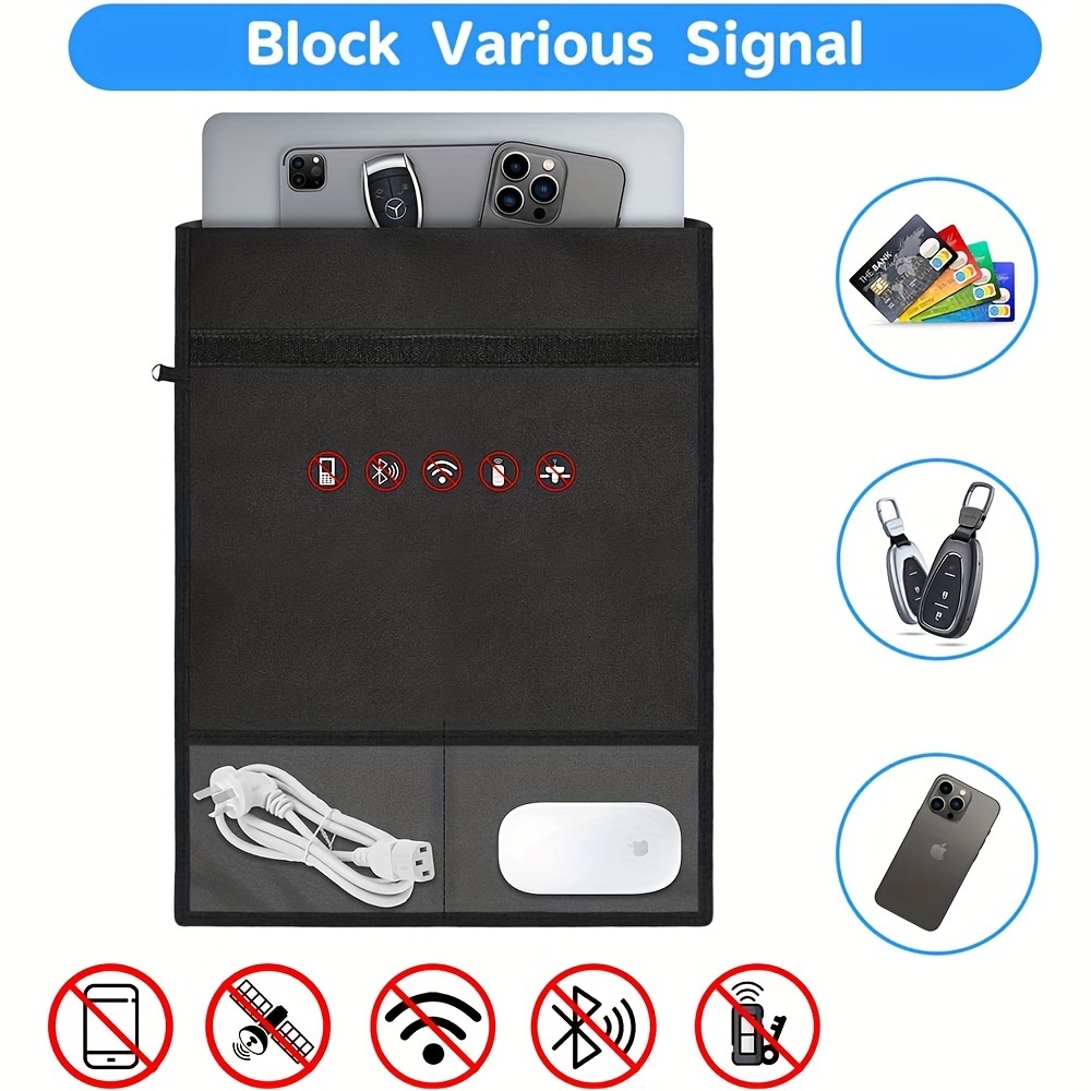 Signalabschirmtasche, Handy-Anti-Strahlungs-Signalabschirmtasche für  Faraday-Käfig-Tasche Autoschlüssel Anti-Strahlungs-Aufbewahrungstasche
