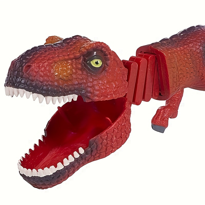 Funny Telescopic Spring Shark Dinosaur Manipulator Clamp Bite Hand Prank Toy