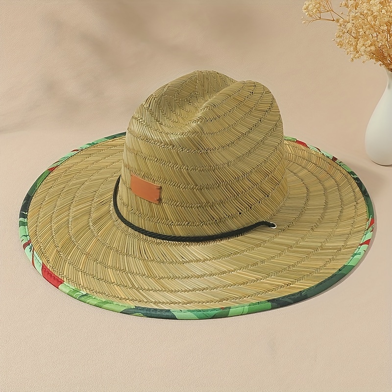 Chapéu de palha Wide Brim