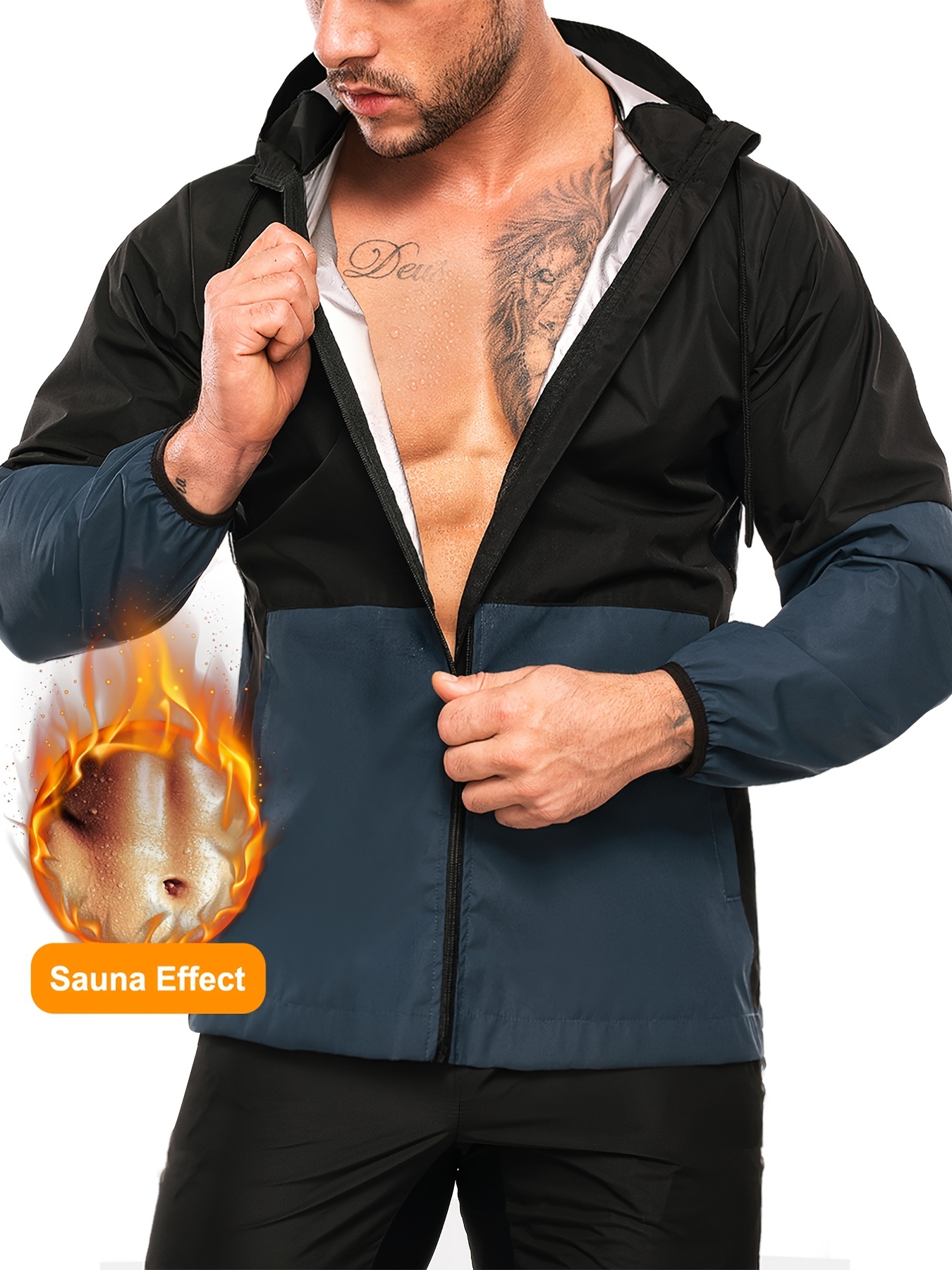 Men's Slimming Sweat Sauna Vest Waist Trainer Workout - Temu