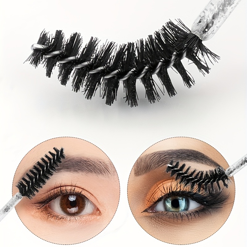 Crystal Mixed Color Eyelash Brush Glitter Spoolies Mascara - Temu