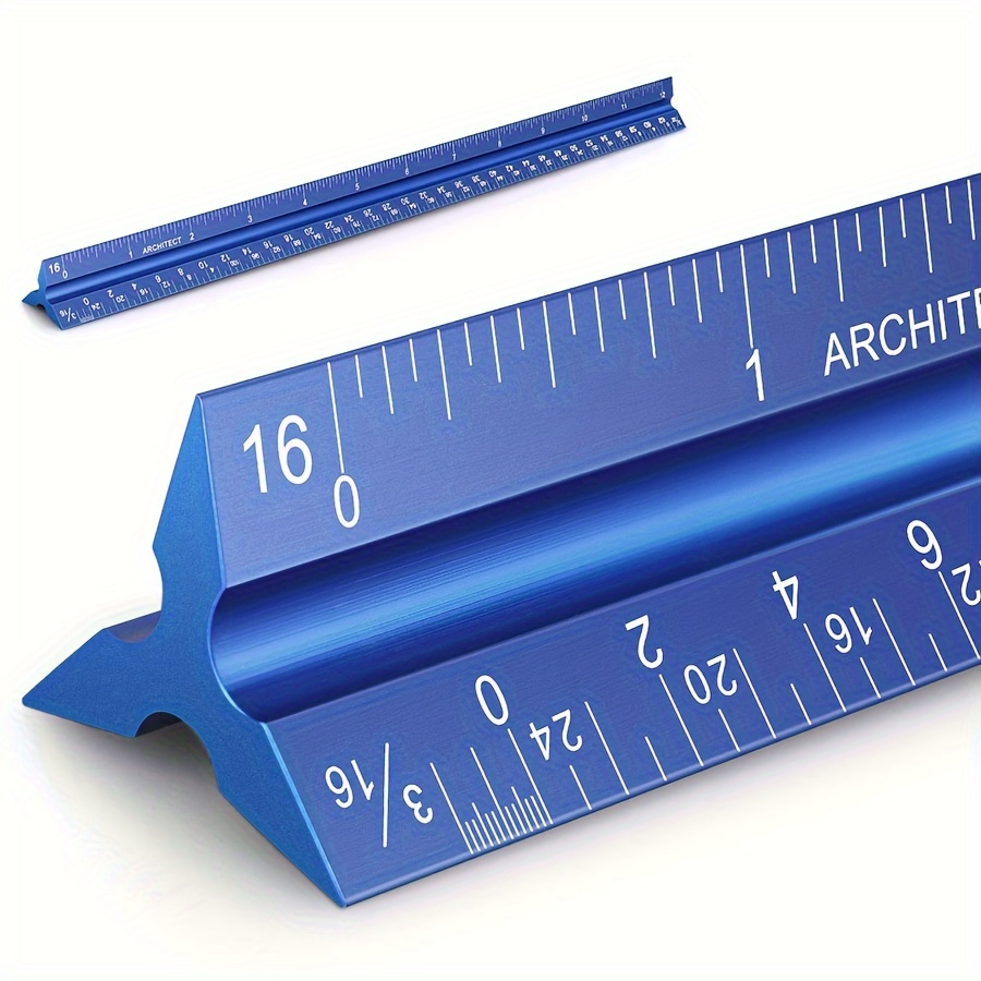 12 Inch Architectural Scale Ruler, 12 Aluminum Architect Scale