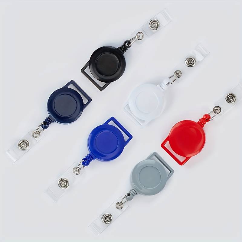 Easy Pull Retractable ID Card Holder – Badge Reel With Clip – Office & Work Use